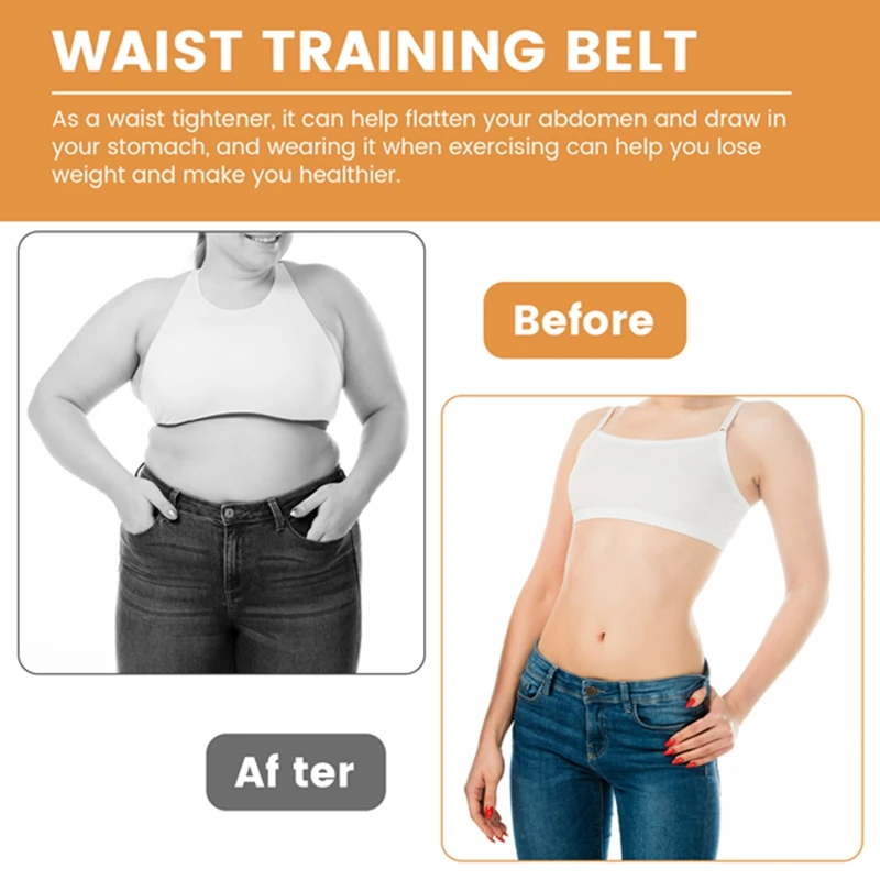 Hot Sweat Waist Slimming Fine-Tuning Zipper Belt Body Shaping Machine Weight Loss Exercise Belt Large Size