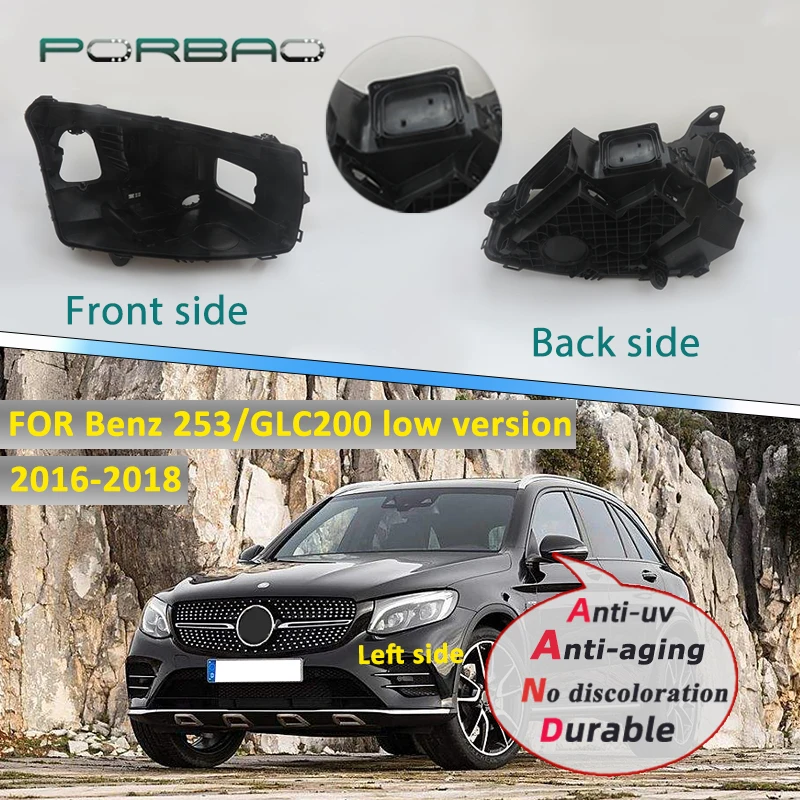 

Headlight Back Base Housing Lampshade Lens Lamp Back Cover for 253/GLC 2016 2017 2018 4Doors Car Accessories Replacement Parts