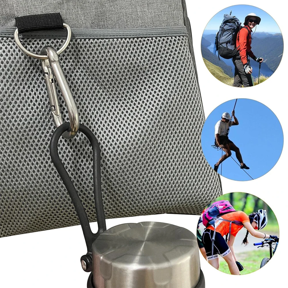 Carabiner Carbon Steel D-Ring Key Chain Clip 20/30Pcs Camping Keyring Snap Hook Outdoor Travel Kit Camping Equipment climbing carabiner