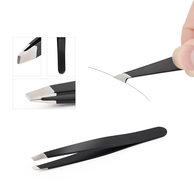 1Pc Professional Eyebrow Tweezers Makeup Tools Eyebrow Pinch Pliers Tweezer For Eyebrows Accessories Beauty Hair Clip Remover 2