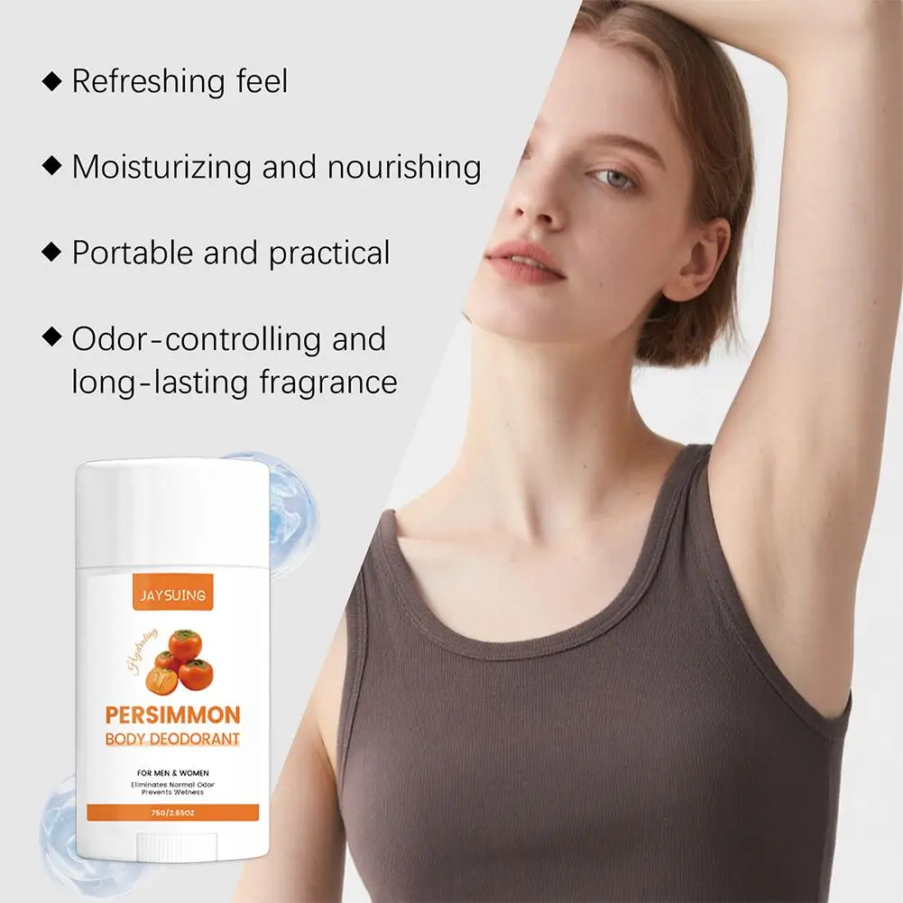 Deodorante Stick Jaysuing al Persimmon Senza Alluminio, Antitraspirante per Pelli Sensibili, Lunga Durata, Elimina gli Odori - immagine 3