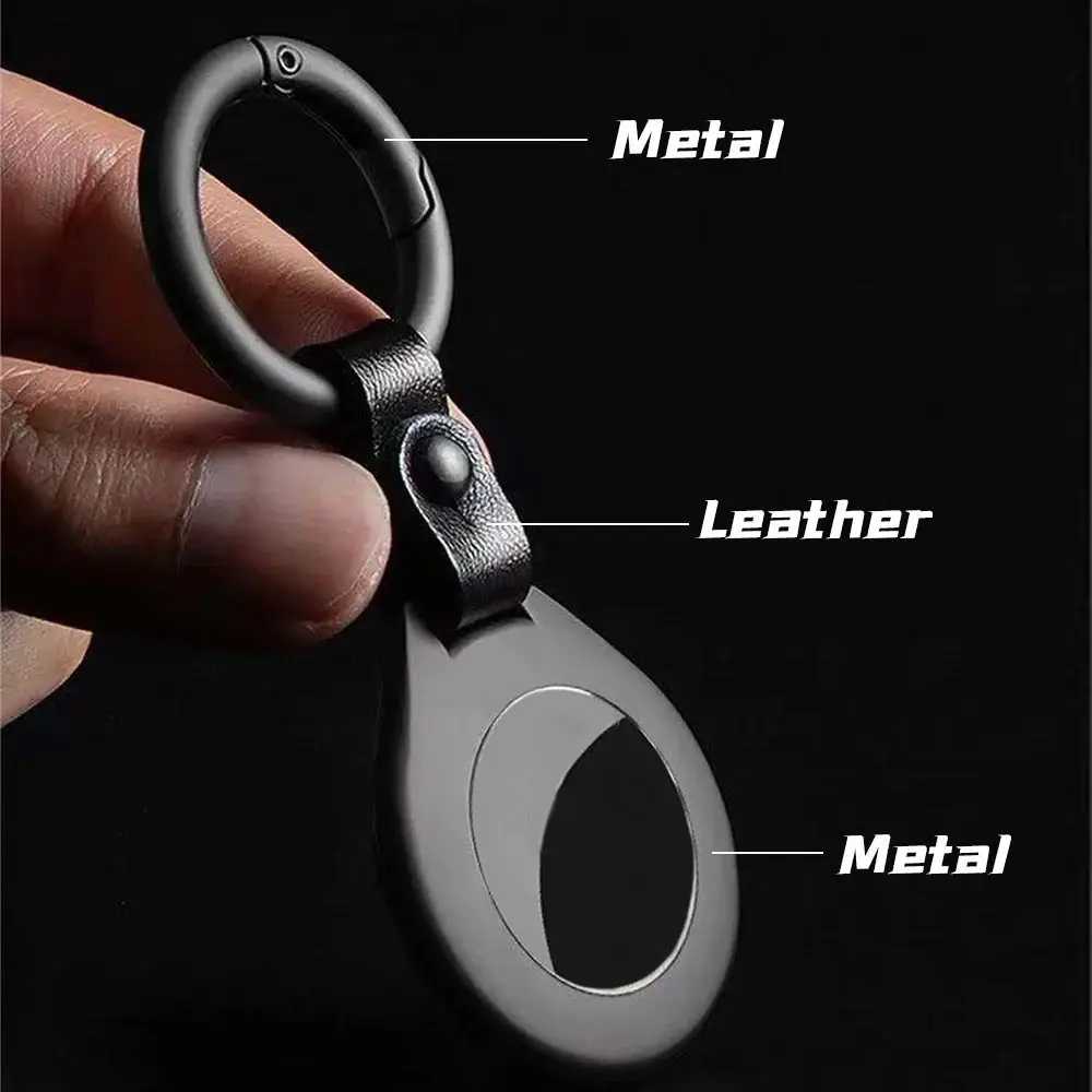 حافظة واقية لسلسلة المفاتيح المعدنية الجلدية من Ap...