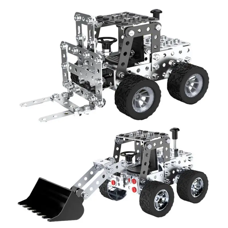 

Building Car Metal Model Kits 3D DIY Engineering Building Blocks STEM Locomotive set Puzzles Jigsaw Toy GIFT For Children