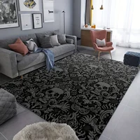 Halloween Skull Gothic Carpet for Living Room Decor Sofa Table Large Area Rugs Bedroom Bedside Floor Mat Hallway Balcony Mat 1