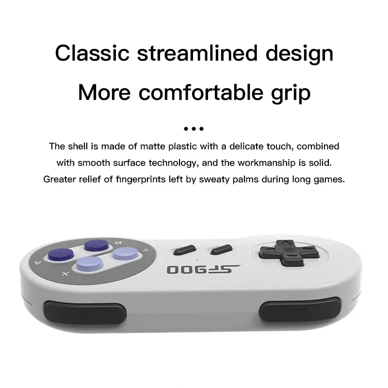 Game Consoles 5000+ Emulator Files for TV Projector HDMI Compatible Stick NES SFC GB PS Supported SF900 with 2 Wireless Gamepad