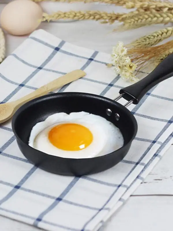 Mini Pancake Pan with Handle Pancake Maker Pan Non-stick Stovetop Egg Frying  Pan Breakfast Griddle Pan Reusable Egg Cooker Pan - AliExpress