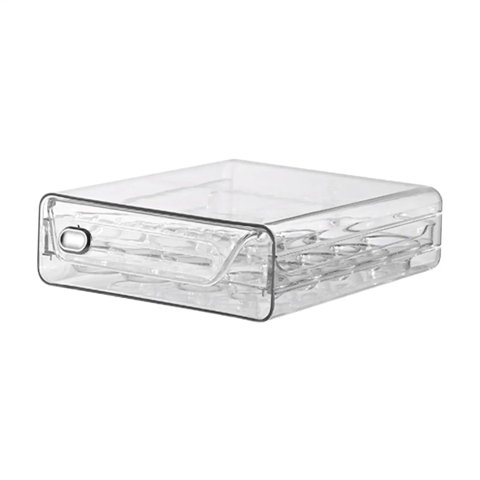 Eggs Organizer Drawer Transparent Egg Holder Double Layers Eggs Container for Cabinet Kitchen Countertop Fridge Cupboard