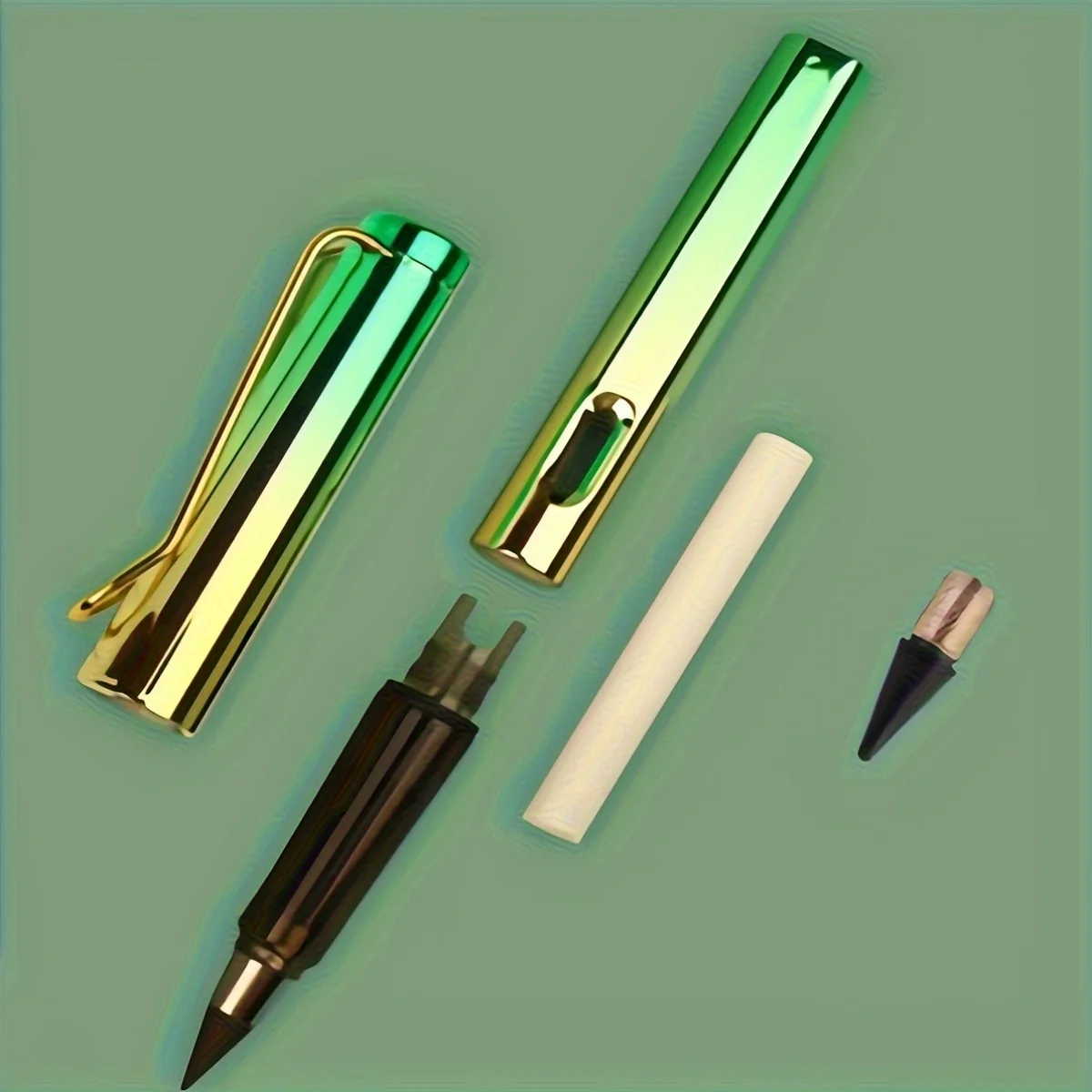 17 pieces /24 colored pencil tips /50 metal pencil tips, not easy to break long continuous pencils, sketches, drawing pens 4