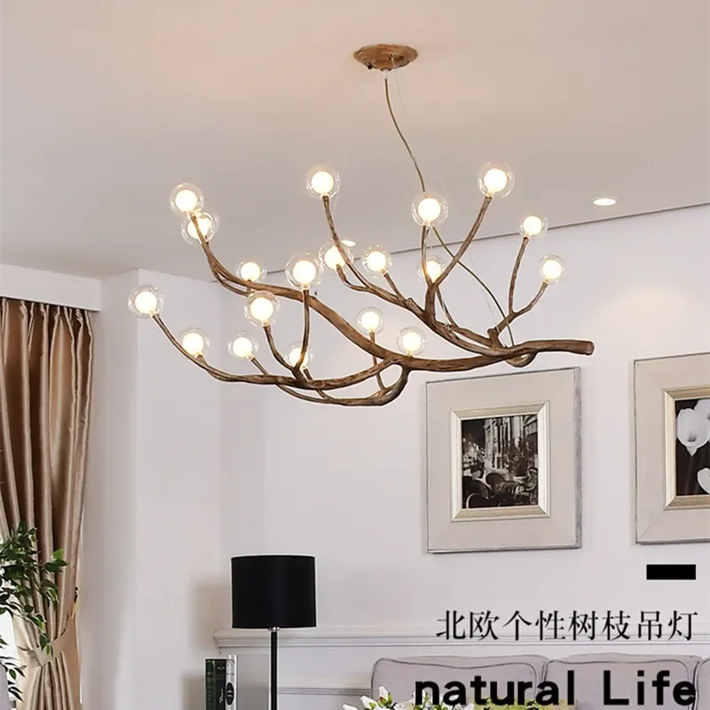 Modern Minimalist Branches Led Chandeliers for Living Restaurant Room Hotel Lobby Coffee Tables Home Decoration Light Fixture