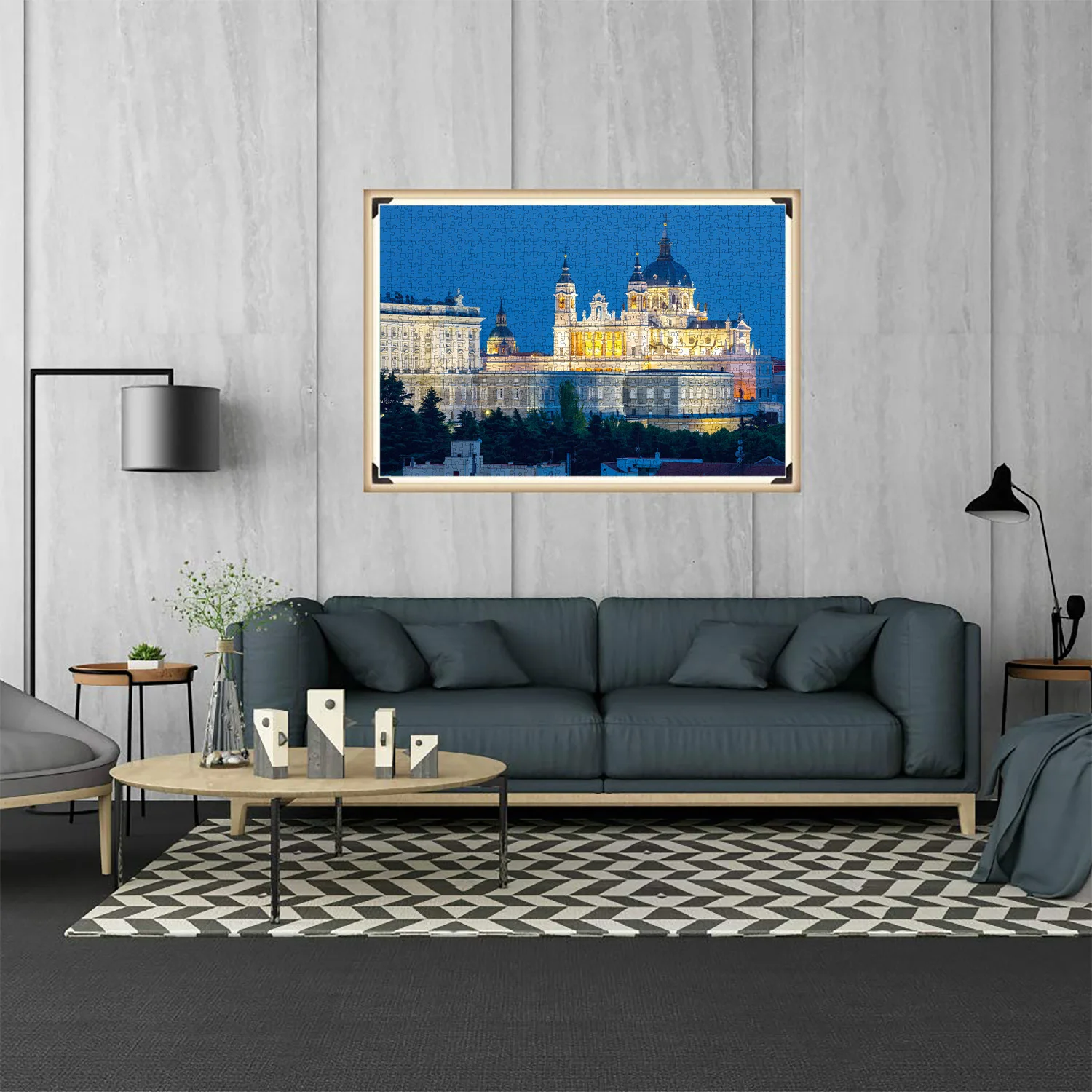 Almudena Cathedral Jigsaw Puzzles 1000 Pieces for Adults Home Decor Games Family Fun Floor Puzzles Educational Toys for Kids