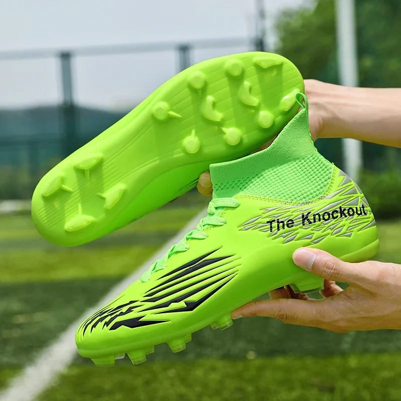 

Quality Football Boots Wholesale Soccer Studded Cleats C.Ronaldo Durable Comfortable Soccer Shoes Outdoor Genuine Futsal Sneaker