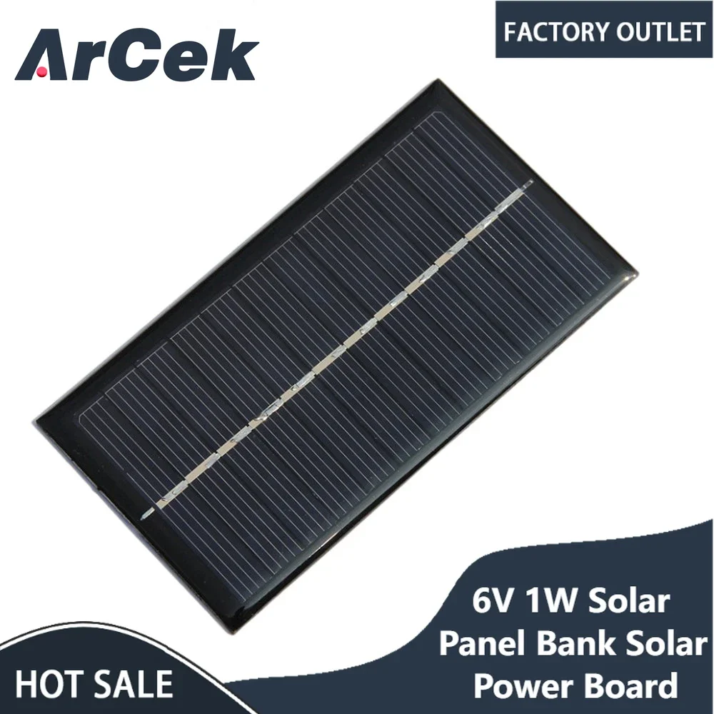 3.5W 6V Solar Panel - Portable High Efficiency Kit