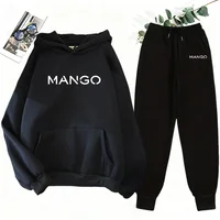 2025 New Trend Women's Sweatshirt&sweatpants 2pcs Set Urban Casual Fashion Hooded Tracksuit Autumn Winter Hoodie Jogging Outfits - Image 3