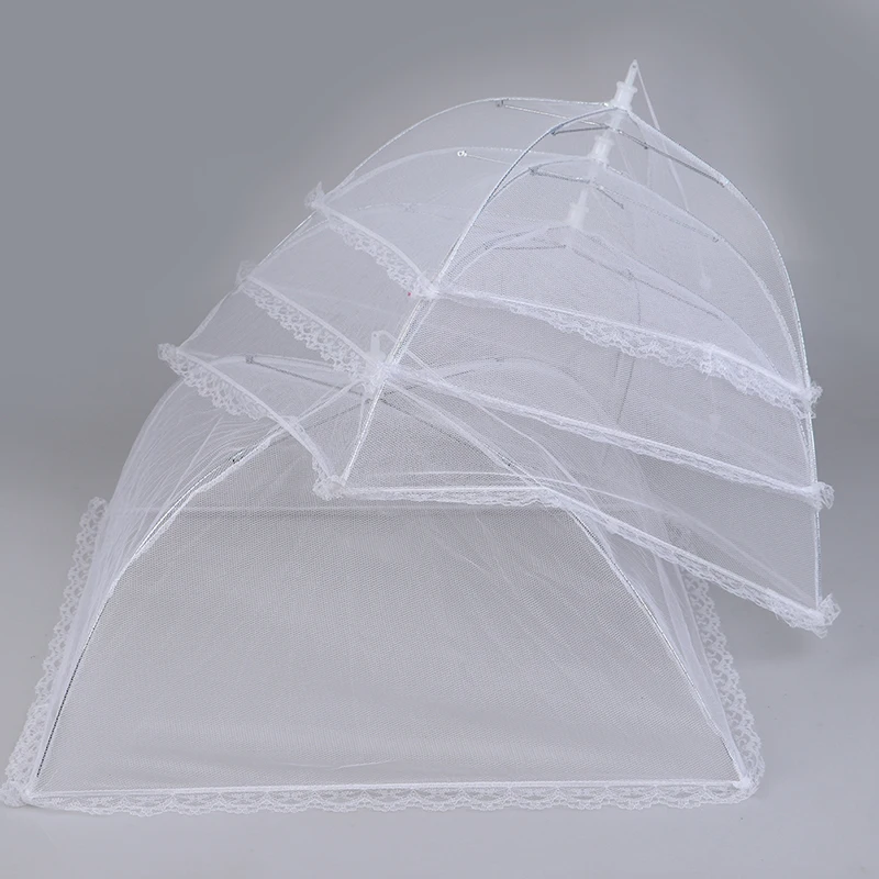 New High Quality Mesh Foldable Anti Fly Mosquito Tent Dome Net Umbrella Picnic Protect Dish Cover