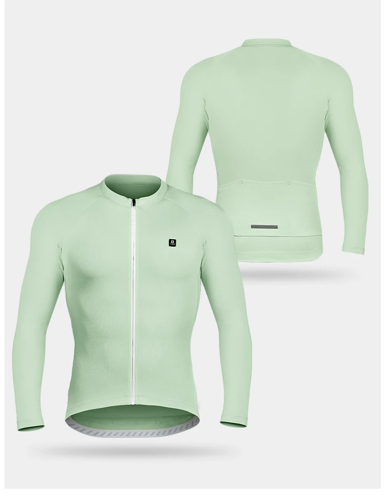 LAMEDA Radtrikot Herren Frühling Atmungsaktiv Mountain Road Bike Langarm 3 Taschen Radfahren MTB Shirt Schnell trocknende Fahrradbekleidung – Detail 15