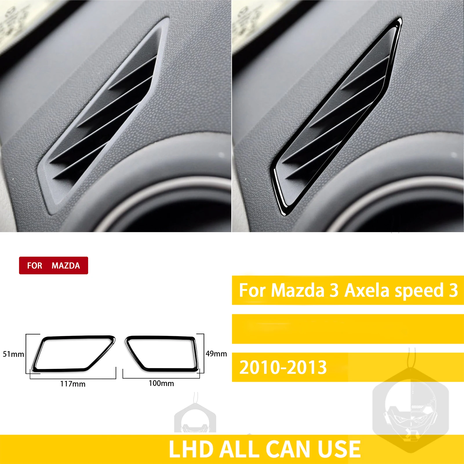 Demist air vent LHD