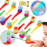 20PCS Suspended Blow Pipe Blow Ball Rod Game Children Balance Training Floating Blowing Ball Magic Dangling Family Kids Toy 1