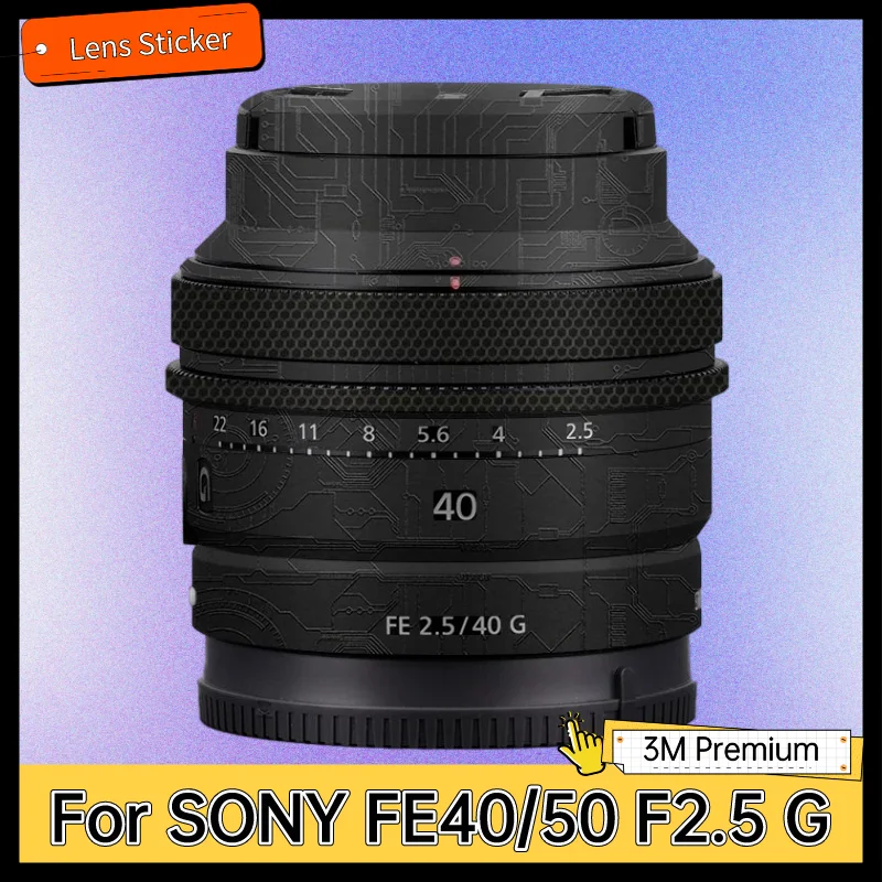 

Для SONY FE40 F2.5 G/FE50 F2.5 G наклейка на корпус объектива Защитная Наклейка Виниловая пленка против царапин защитное покрытие