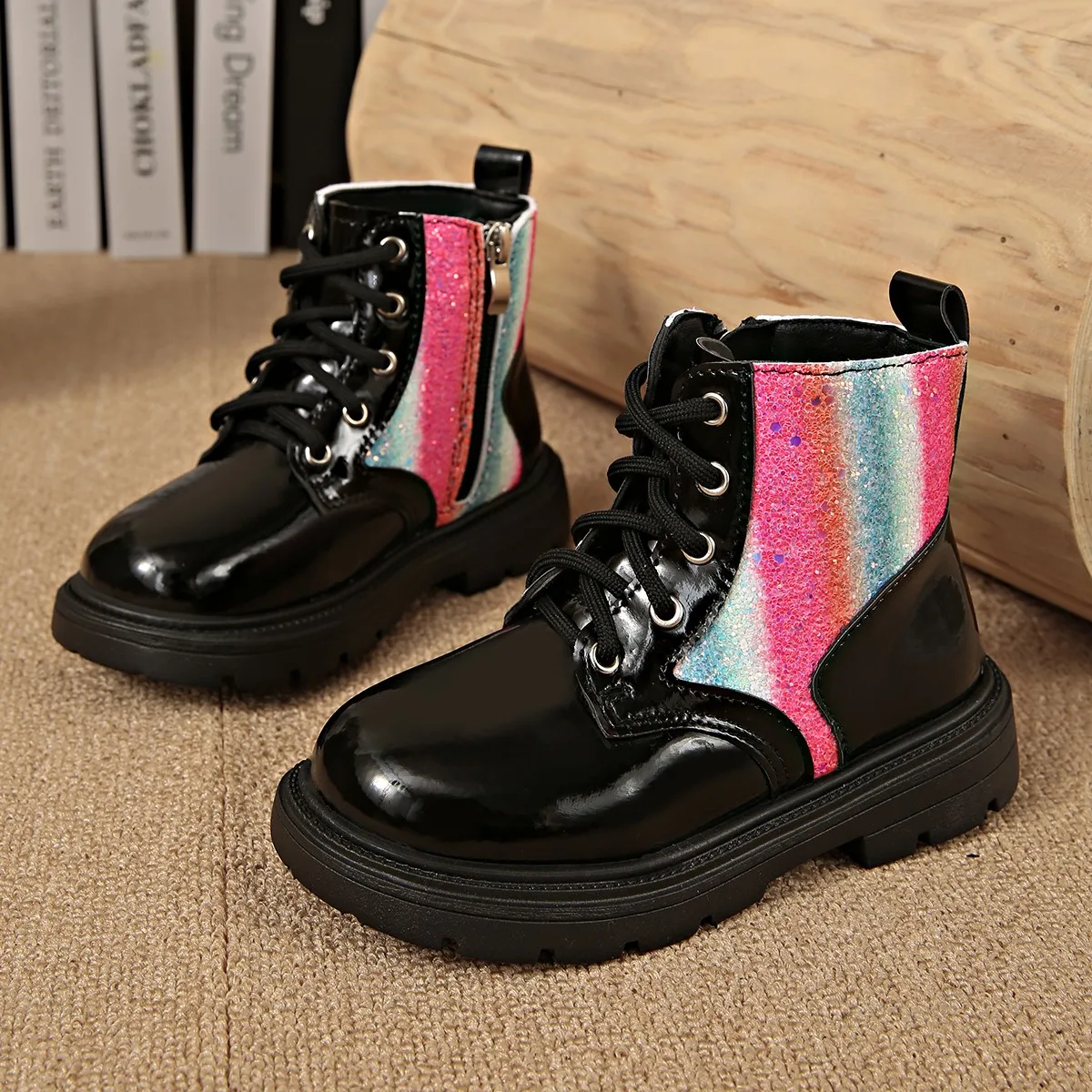 Girls Ankle Boots Autumn Casual School Shoes
