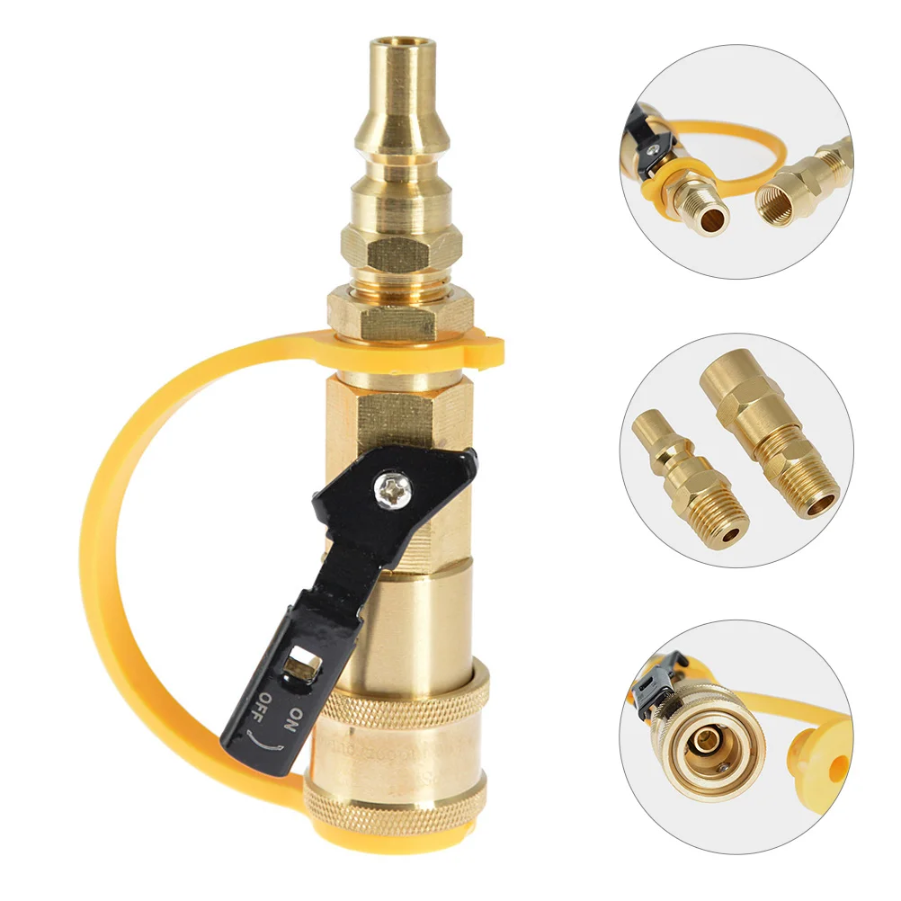 

Propane Tank Hose RV Hookup Quick Connect Cylinder Adapter Fittings Grilling Accessories