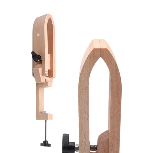Litthing Supporto Per Cucito In Legno Regolabile - Ideale Per Lavorare Cuoio E Materiali Spessi - Foto 3