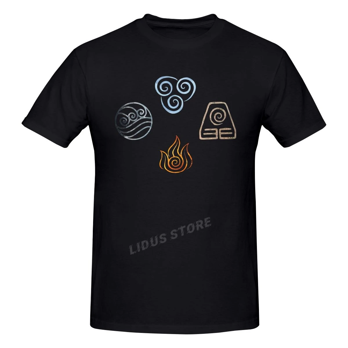 Camiseta de The Elements Avatar Symbols Avatar The Last Aang Yip, ropa Harajuku, sudaderas, camisetas gráficas| | AliExpress