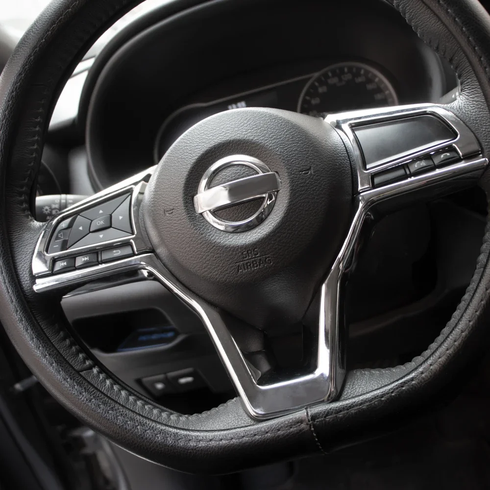 For Nissan Xtrail T32 Rogue Note Qashqai J11 Versa Juke Micra Kicks Leaf Sentra Steering Wheel Switch Button Cover 2017-2021 3 For Nissan Xtrail T32 Rogue Note Qashqai J11 Versa Juke Micra Kicks Leaf Sentra Steering Wheel Switch Button Cover 2017-2021 3