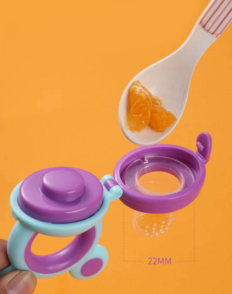 Baby Pacifier Fruit Feeder Baby Silicone Mesh Bag Pacifier Food-grade Fruit and Vegetable Feeder Nursing Toddler Teething Toy 4
