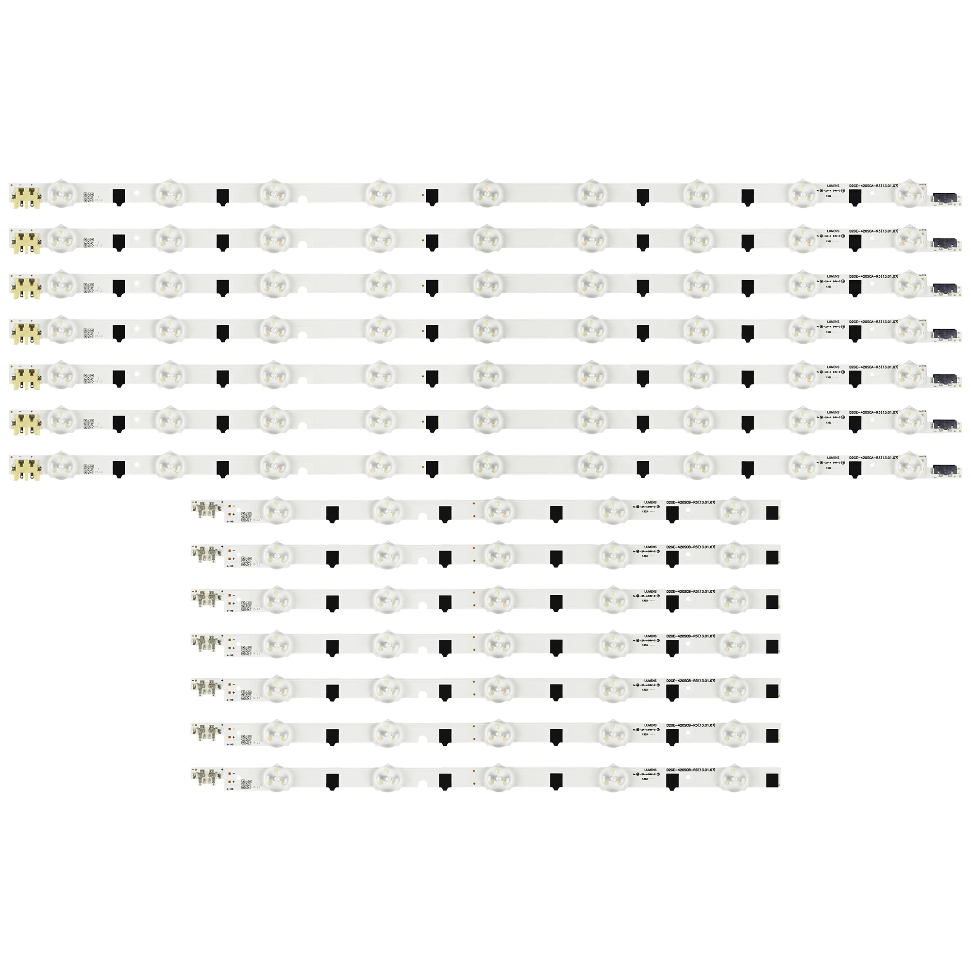 Faixa de Retroiluminação Led para Ue42f5000 Ue42f5500 Ue42f5700 Ue42f5030 Ue42f5000ak Ue42f5300 Bn9625306a 14 Leds - Imagem 2