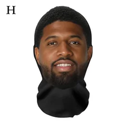 3D Printed Full Face Mask - Hip Hop Fashion Balaclava for Role Play and Cosplay (Pink)