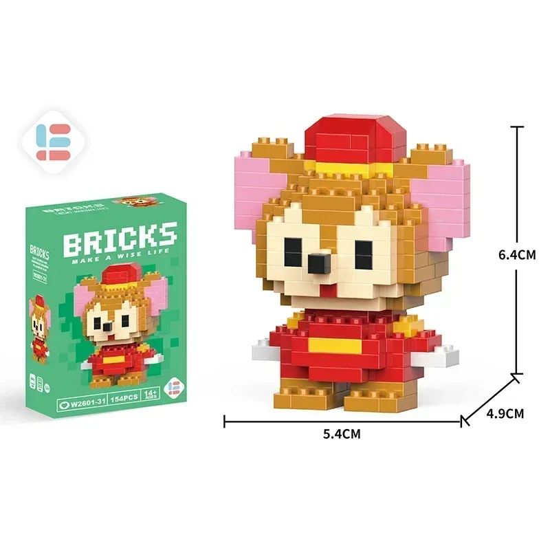 thumbnail image 1 of Bloques de construcción de Disney Stitch, dibujos animados de anime Kawaii, minifiguras de acción para niños, bloques, ladrillos, juguetes para armar, regalo para niños, 1 of 5