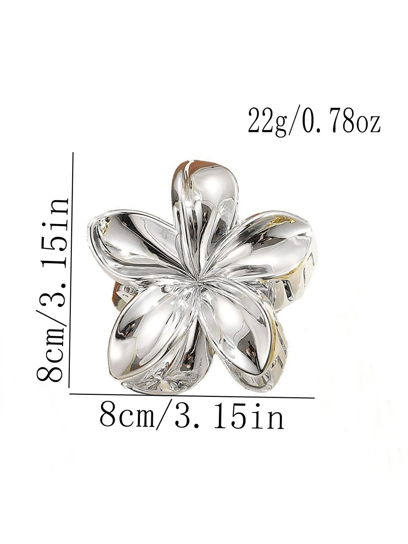 High Quality Hairpins Fashion Simple Shiny Egg Flower Hair Claws For Women Girls Party Hair Accessories