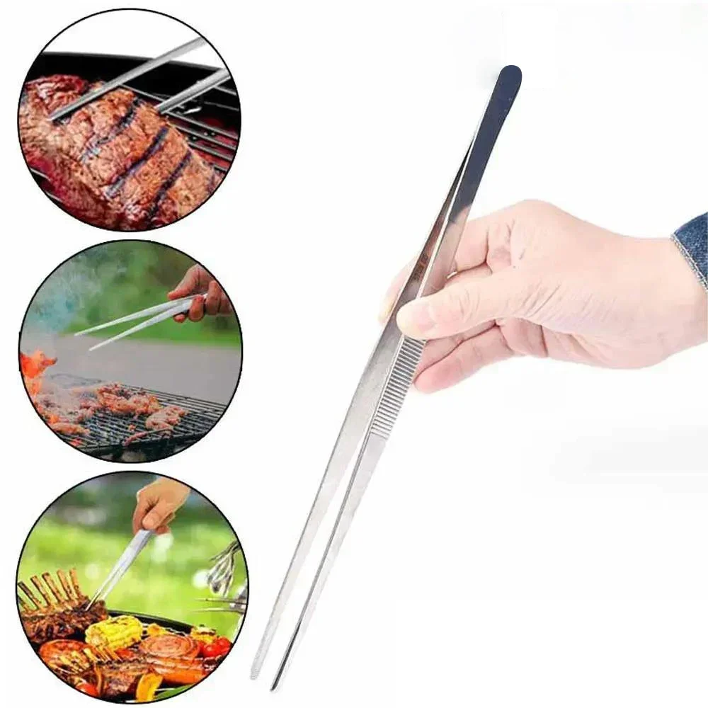 Barbecue Tongs Multifunction Food Tongs Clip Stainless Steel BBQ Tool
