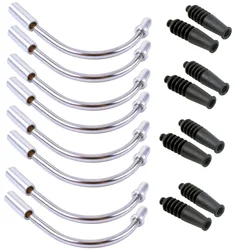 Premium Aluminum Bicycle V Brake Noodles with Rubber Hose Guide (4 sets)