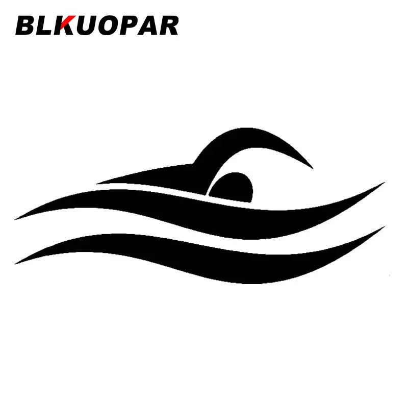 

Виниловые водонепроницаемые стикеры BLKUOPAR для плавания в автомобиле, виниловые индивидуальные наклейки для бытовой техники, окон, бампера, ноутбука, аксессуары для автомобиля