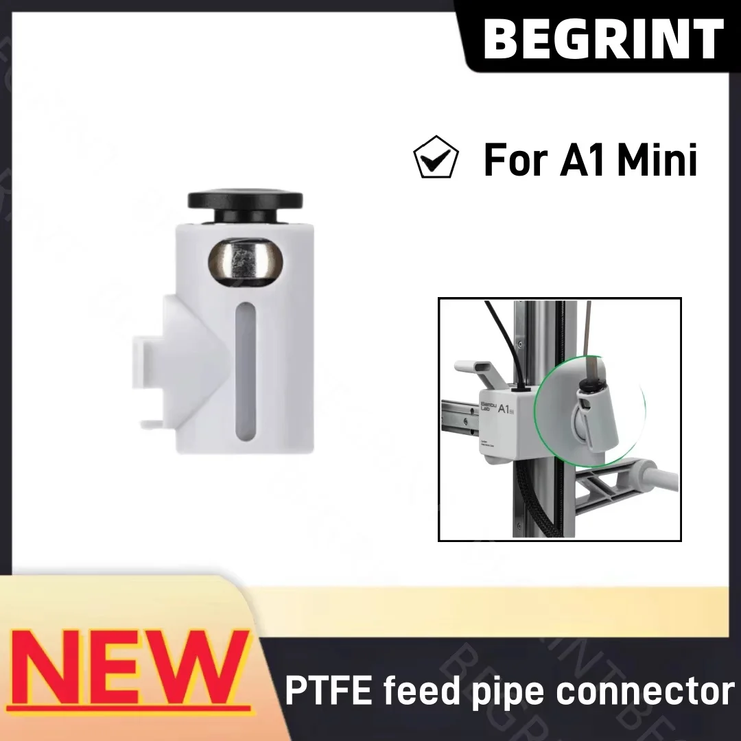 Bambu Lab 3DプリンターA1 mini用PTFEフィードパイプコネクター、A1