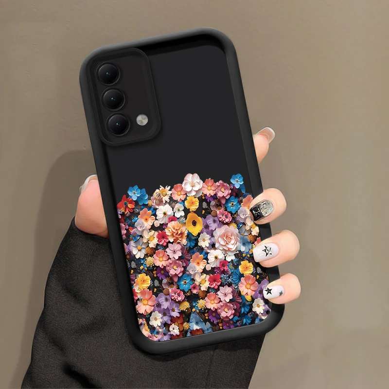 Luxury Sunflower Print Shockproof Silicone Phone Case