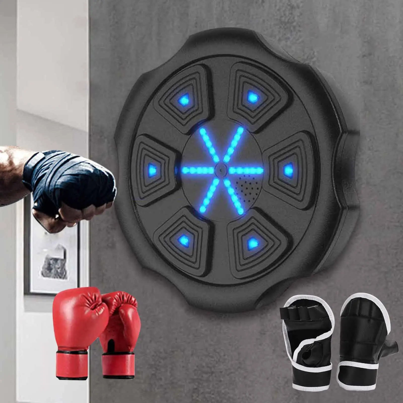 Electronic Boxing Machine Wall Mounted Reaction Training Target Punching Pad