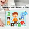 Montessori Educational Learning Puzzle SetDress Up Toy Early Learning Educational Toy Pretend Play Set for Girls 3