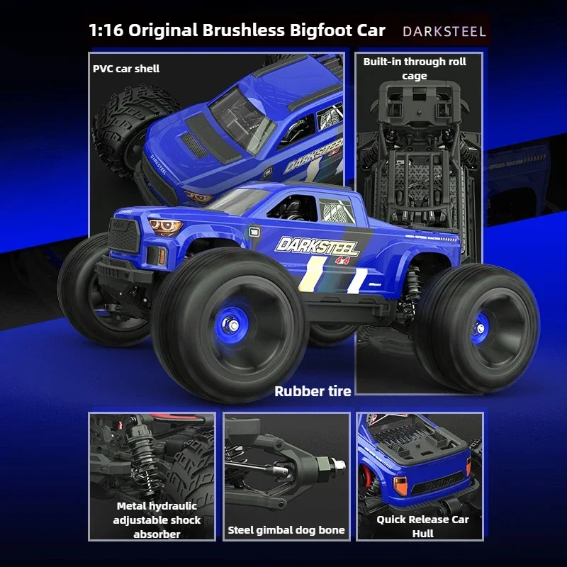 UDIRC 1610PRO 1/16 Voiture RC 4x4 Brushless Tout-Terrain Big Foot