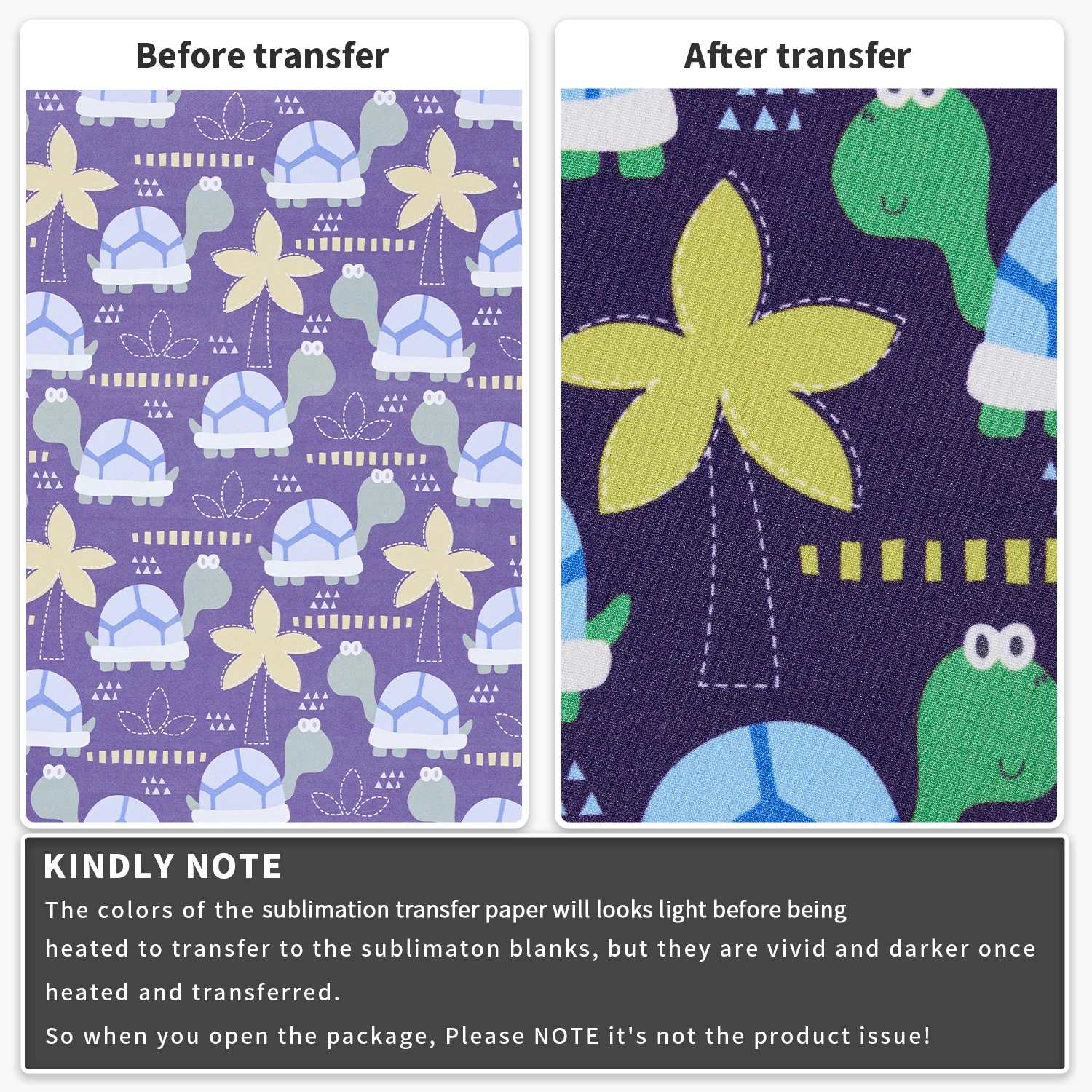 Lucky Goddness Infusible Transfer Ink Sheet Watercolor Sublimation Ink Transfer Paper Transfer Vinyl for Press T-Shirts 12*12 In Heat Transfer Vinyl