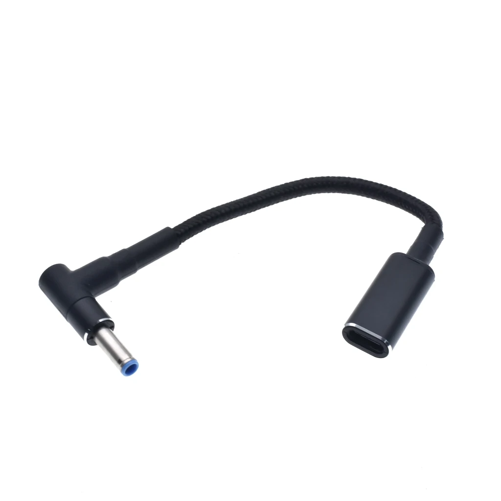 סוג C כדי 4.5x3.0mm תקע ממיר 100W USB C פ"ד מהיר טעינת כבל עבור HP/dell מחשב נייד מטען DC 4.5*3.0 @