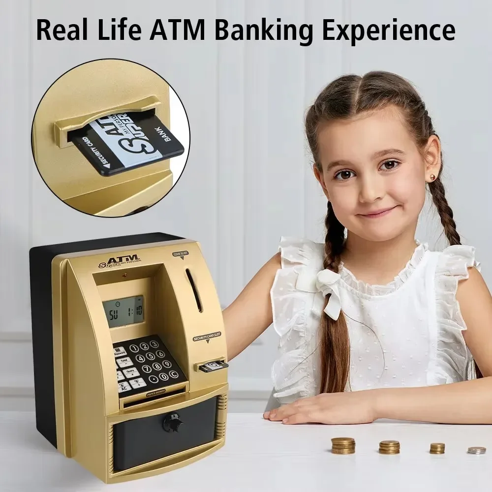 Contanti Monete Risparmio Regalo di Natale Password Denaro Saldatore elettronico Deposito automatico Banconote Cassetta di sicurezza Banca Bancomat_voghion.com