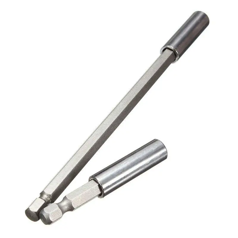 

2Pcs/Set 1/4 Inch Hex Magnetic Bit Holder 60/150Mm Screwdriver Bars Power Extension Drill Driver