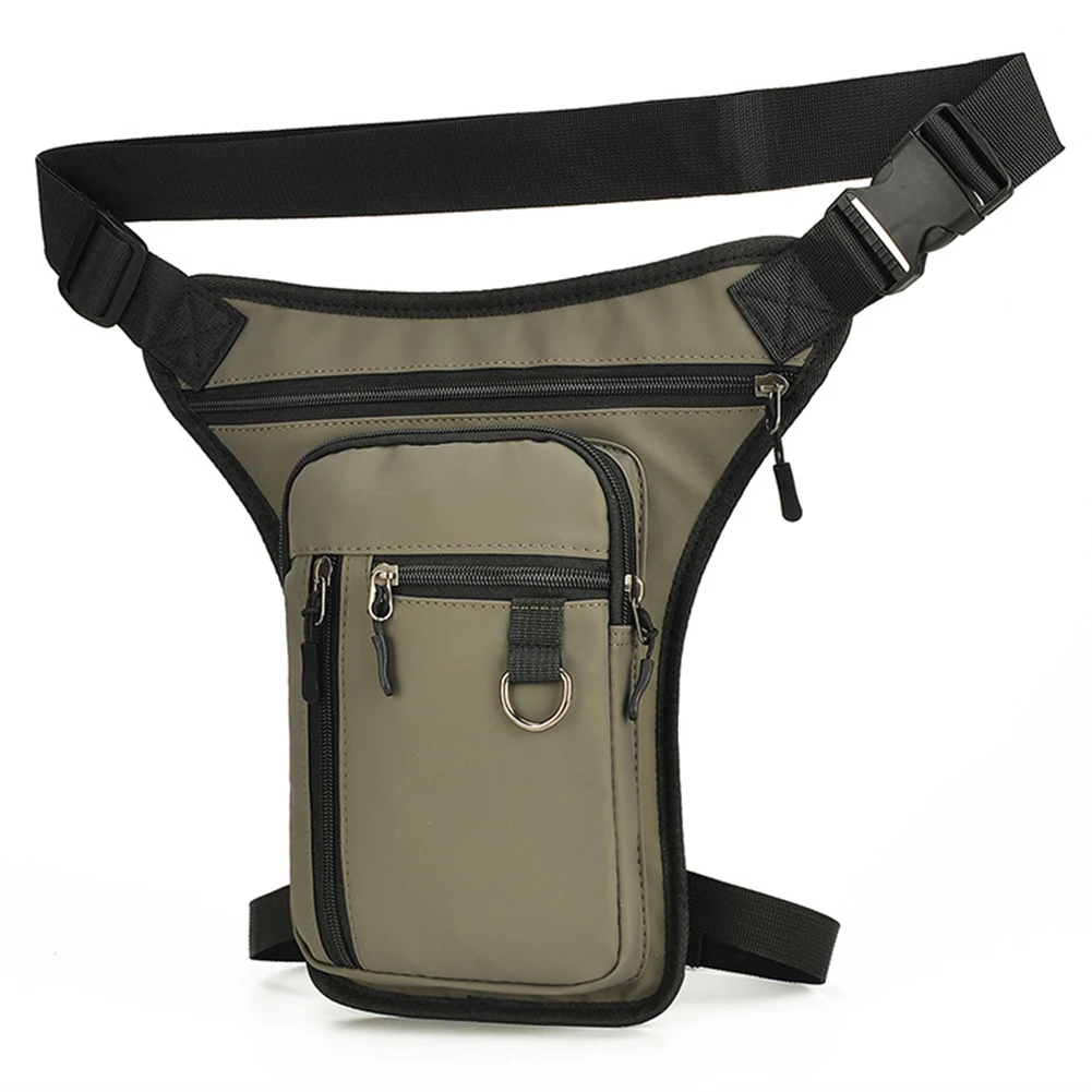Men Motorcycle Leg Side Bag Multipocket Hip Waist Bags PU Leather Tactical Travel Purse Outdoor Sports Ride Bag
