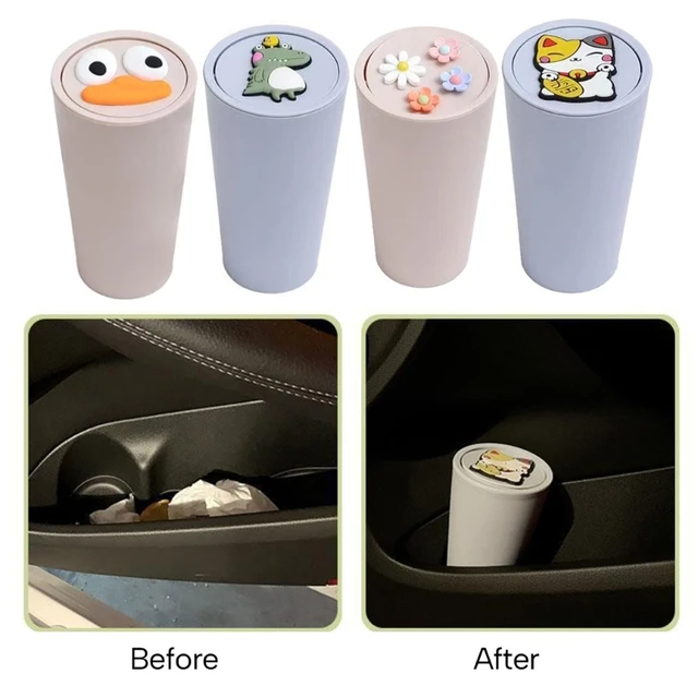 Car Mini Bin Cup Holder Portable Small Plastic Trash Can For Home Office  Bedroom J60F - AliExpress