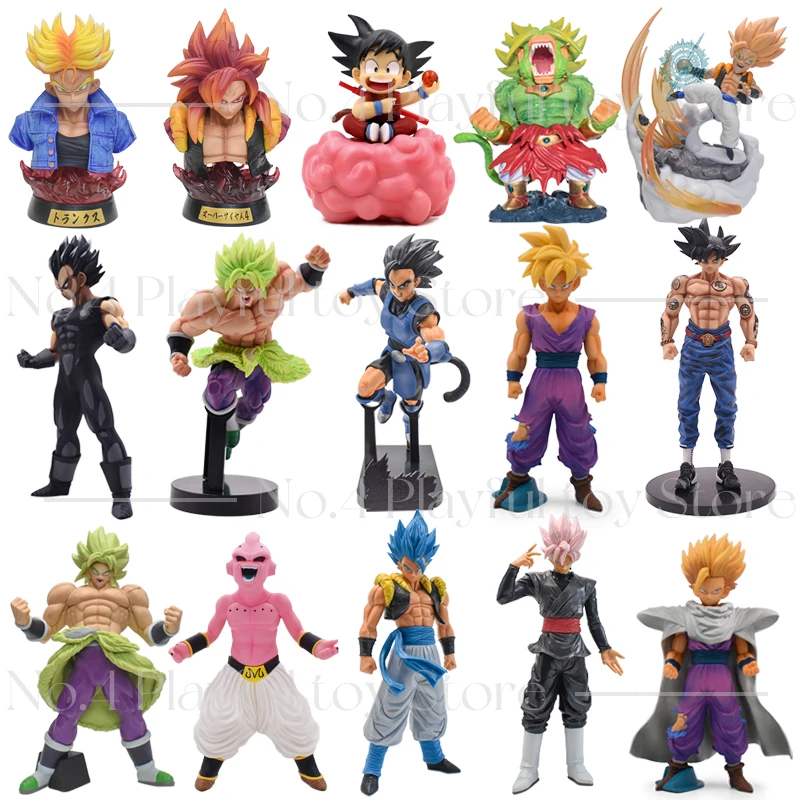 Anime Figure Son Goku Kakarotto Son Gohan Broli Great Ape Vegeta Gogeta Trunks Gotenks Shallot Pvc Action Model Toys