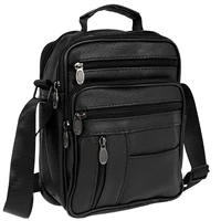 Sac à bandoulière pour homme, petit sac à dos bandoulière avec bretelles réglables, sac de poitrine en cuir PU/tissu Oxford, sac à dos de jour 1