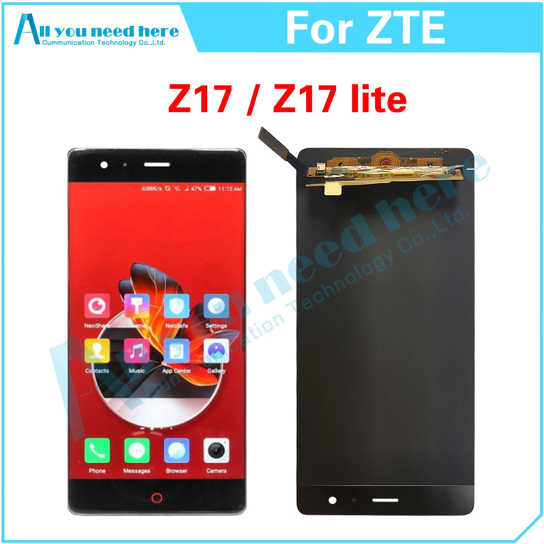 

100% Test For ZTE nubia Z17 lite NX591J NX563J Z17Lite LCD Display Touch Screen Digitizer Assembly Repair Parts Replacement