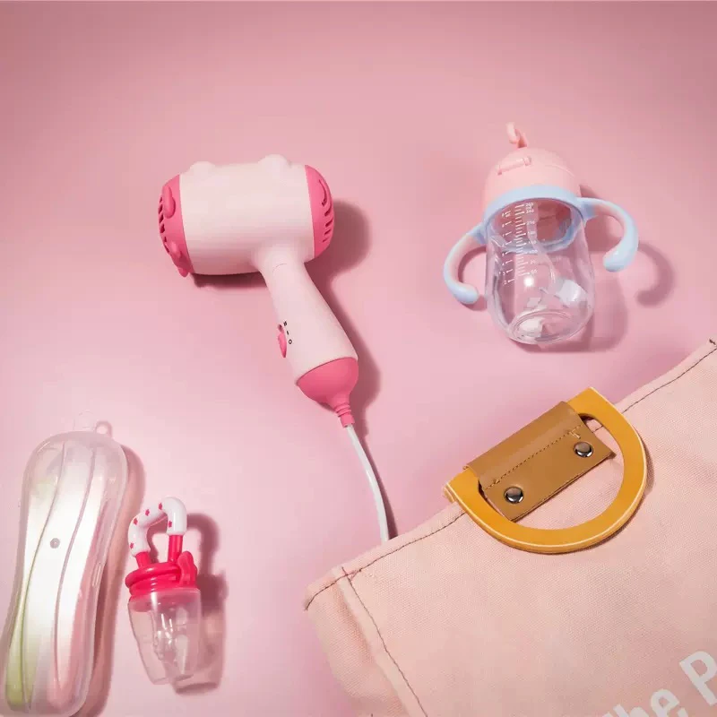 Silent wireless electric hair dryer for infants and young children